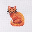 Cicás keresztszemes hímzőkészlet DIY egységcsomag