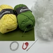 Kezdő amigurumi horgoló workshop Egységcsomag "Mini Tulipán"