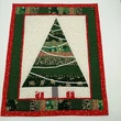 Patchwork adventi naptár csíkos fenyő egységcsomag &quot;Tradicionális&quot;