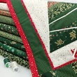 Patchwork adventi naptár csíkos fenyő egységcsomag "Tradicionális"