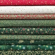 Patchwork adventi naptár csíkos fenyő egységcsomag "Tradicionális"