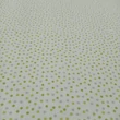 Pamutvászon fehér alapon szürke zöld pöttyös