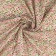 Apró sűrű rózsaszín virágszálas digitálisan nyomott  vékony  pamut voile 