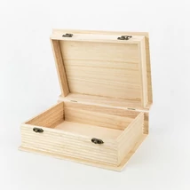 Fa doboz könyv formájú 23,5×18×8,5 cm 