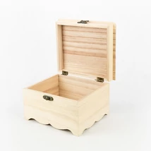 Fa fedeles doboz míves 17×14,5×10,5 cm 