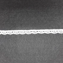 Pamut csipke  12 mm fehér