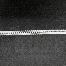 Pamut csipke köztes 10 mm fehér