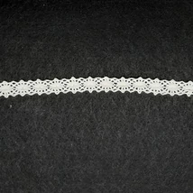 Pamut csipke köztes 12 mm bézs