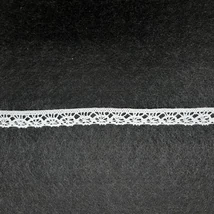 Pamut csipke  12 mm fehér