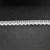 Pamut csipke  15 mm fehér