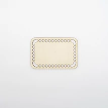 Fa horgolható alap téglalap 15×10 cm