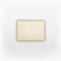 Fa horgolható alap téglalap 20×15 cm