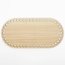 Fa horgolható alap íves téglalap 25×12 cm Fa horgolható alap íves téglalap 25×12 cm