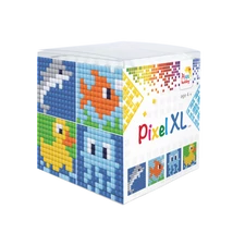 Pixel XL kocka vízi élőlények 4 db 6x6 cm kép (4 alaplap+12 XL szín)
