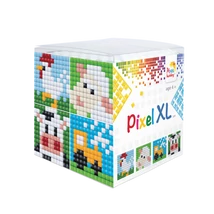 Pixel XL kocka tanya 4 db 6x6 cm kép (4 alaplap+12 XL szín)