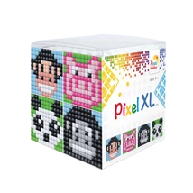 Pixel XL kocka állatok 1 majom 4 db 6x6 cm kép (4 alaplap+12 XL szín)