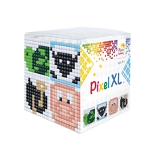 Pixel XL kocka állatok 2 teknős 4 db 6x6 cm kép (4 alaplap+12 XL szín)