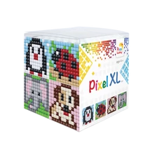 Pixel XL kocka állatok 3 pingvin 4 db 6x6 cm kép (4 alaplap+12 XL szín)
