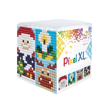 Pixel XL kocka karácsony 4 db 6x6 cm kép (4 alaplap+12 XL szín)