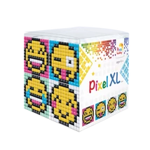 Pixel XL kocka smiley 4 db 6x6 cm kép (4 alaplap+12 XL szín)