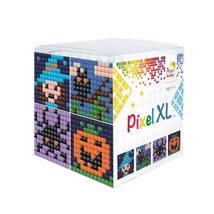 Pixel XL kocka halloween 4 db 6x6 cm kép (4 alaplap+12 XL szín)