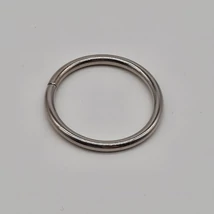 Karika - fém alkatrész 25 mm ezüst