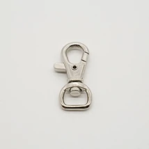 Karabíner - fém alkatrész 10 mm ezüst