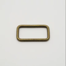 Téglalap - fém alkatrész 30 mm antik