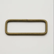 Téglalap - fém alkatrész 50 mm antik