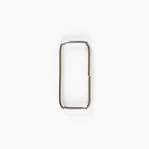 Téglalap - fém alkatrész 40 mm ezüst