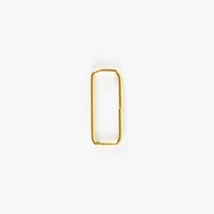 Téglalap - fém alkatrész 30 mm arany