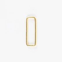 Téglalap - fém alkatrész 40 mm arany
