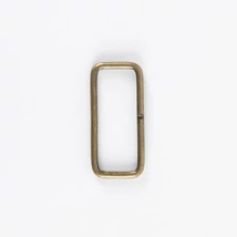 Téglalap - fém alkatrész 40 mm antik