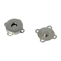Mágneskapocs varrható - fém alkatrész 18 mm ezüst