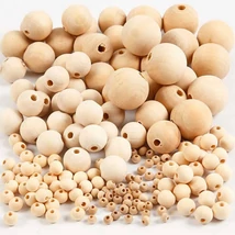 Fa golyó natúr 15 mm 10 db