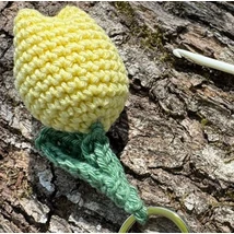 Kezdő amigurumi horgoló workshop Egységcsomag &quot;Mini Tulipán&quot;