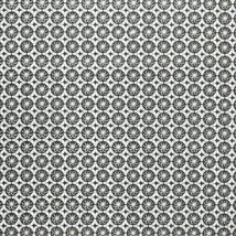 Pamutvászon körmintás virágos fekete