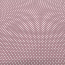 Pamutvászon apró pöttyös rózsaszín