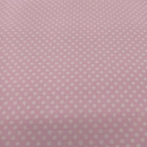 Pamutvászon apró pöttyös világos rózsaszín