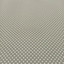 Pamutvászon apró pöttyös drapp