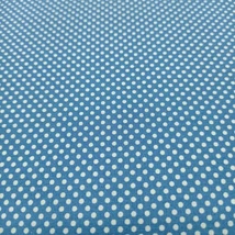 Pamutvászon apró pöttyös középkék