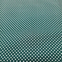 Pamutvászon apró pöttyös kékeszöld