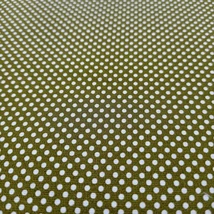 Pamutvászon apró pöttyös olíva
