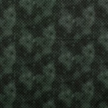 Pamutvászon batikolt fekete alapon szürke pöttyök