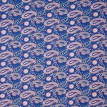 Pamutvászon kasmír mintás sötétkék