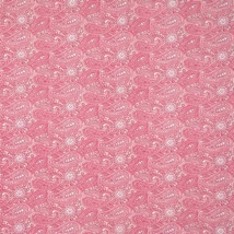 Pamutvászon kasmír mintás rózsaszín