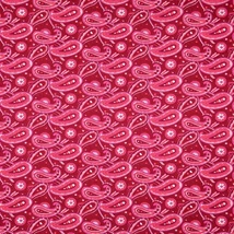 Pamutvászon kasmír mintás pink