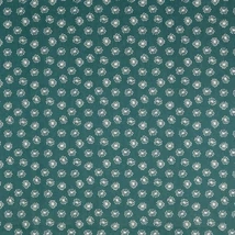 Pamutvászon apró pitypang kékeszöld