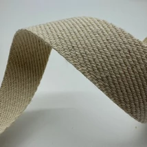 Heveder 3 cm-es pamut – natúr