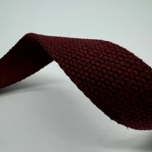 Heveder 3 cm-es pamut – bordó